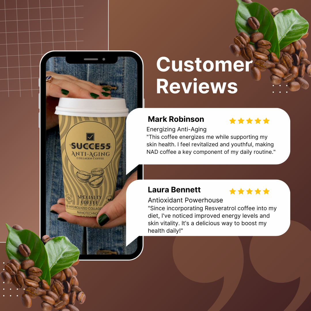 NAD+ TRANS-RESVERATROL COFFEE: YOUR NATURAL SOLUTION TO YOUTHFUL AGING!