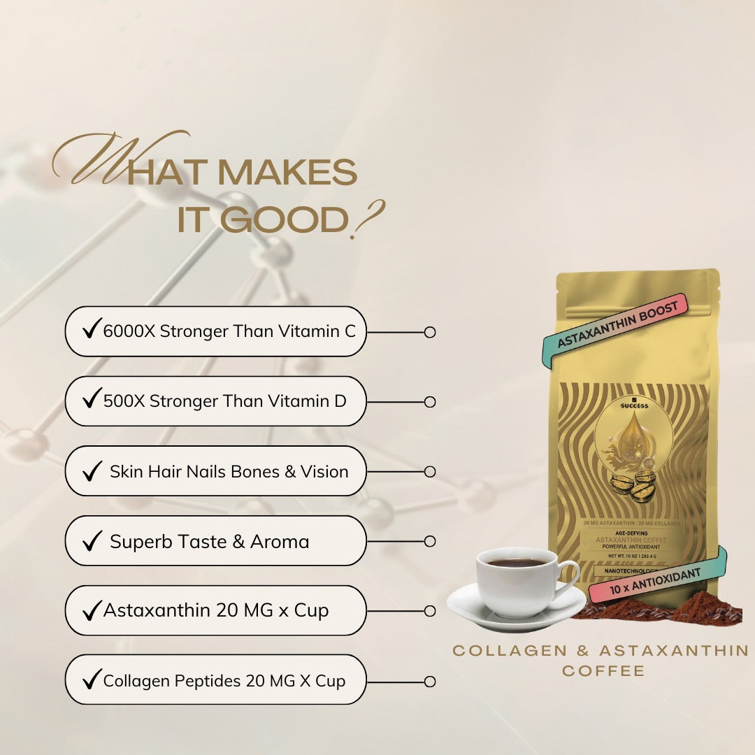 Astaxanthin and Collagen Coffee