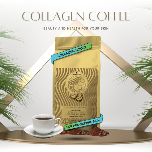 Protein collagen coffee